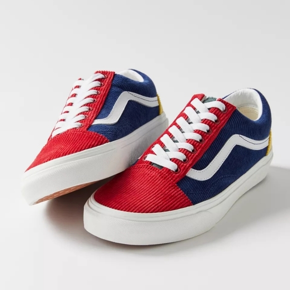 Vans Old Skool Color Block Corduroy Sneakers - Picture 2 of 8
